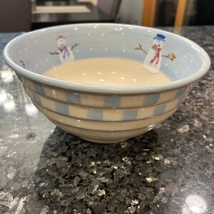 Snowman Ceramic bowl
